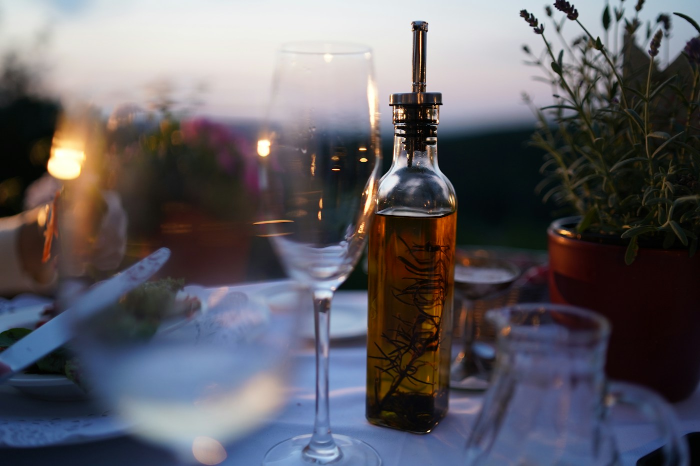 Olivenöl und mediterrane Küche